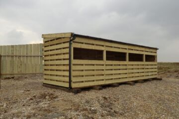 Special 7.2m x 2.5m ‘Hit & Miss’ wind resistant Bird Hide, RSPB, Snettisham, Norfolk