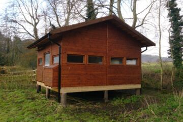 4.5m x 3.6m Bird Hide on heavy duty base, Letheringsett, Norfolk