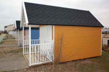 Orange 4.8m x 2.4m Beach Hut, Lancing, Brighton