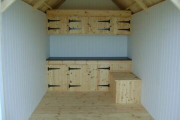 Inside 4.8m x 2.4m Beach Hut, Lancing, Brighton