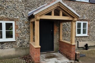 Oak Porch, with pantiled roof