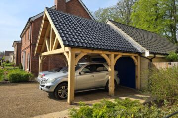 Oak car port
