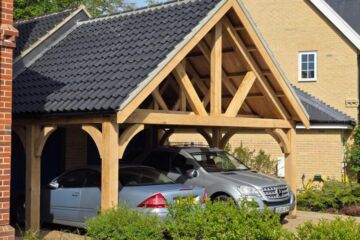 Oak car port