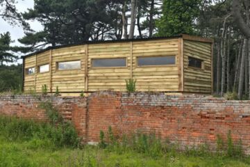 Bird Hide, Holkham Hall - special shape